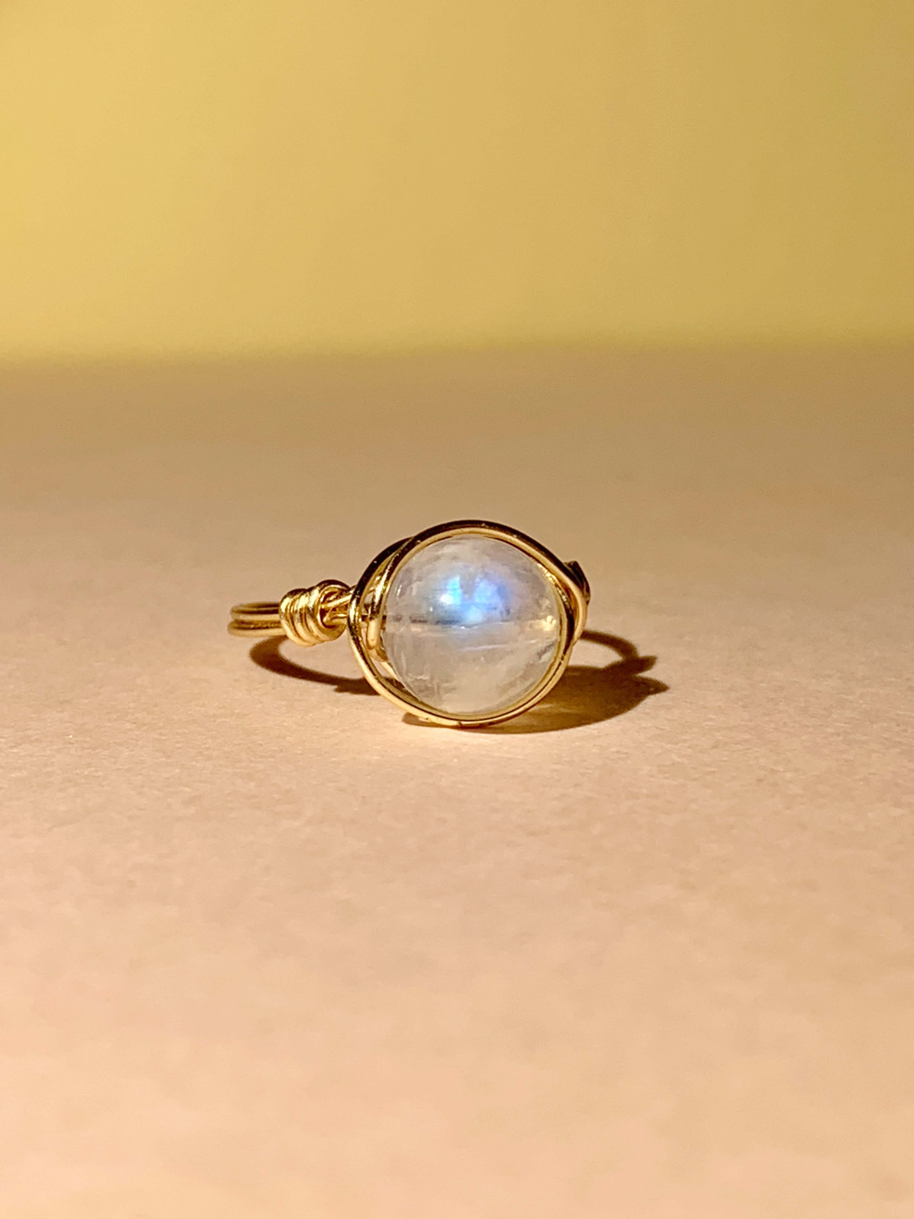 Blue Moon Ring - 14KGF-Jewelry-QuazarJewelry