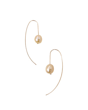 Ariel Pearl Earrings - Gold & Rose Gold Filled-Jewelry-QuazarJewelry